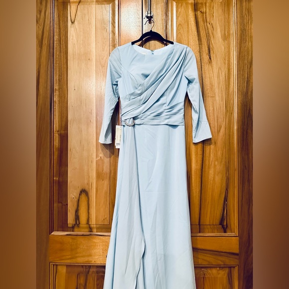 NWT - TS Couture - Ice-Blue Full-Length Formal Gown, 2 - Picture 2 of 15